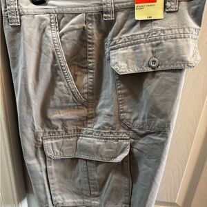 St. John's Bay Men's Light Gray Cargo Pants